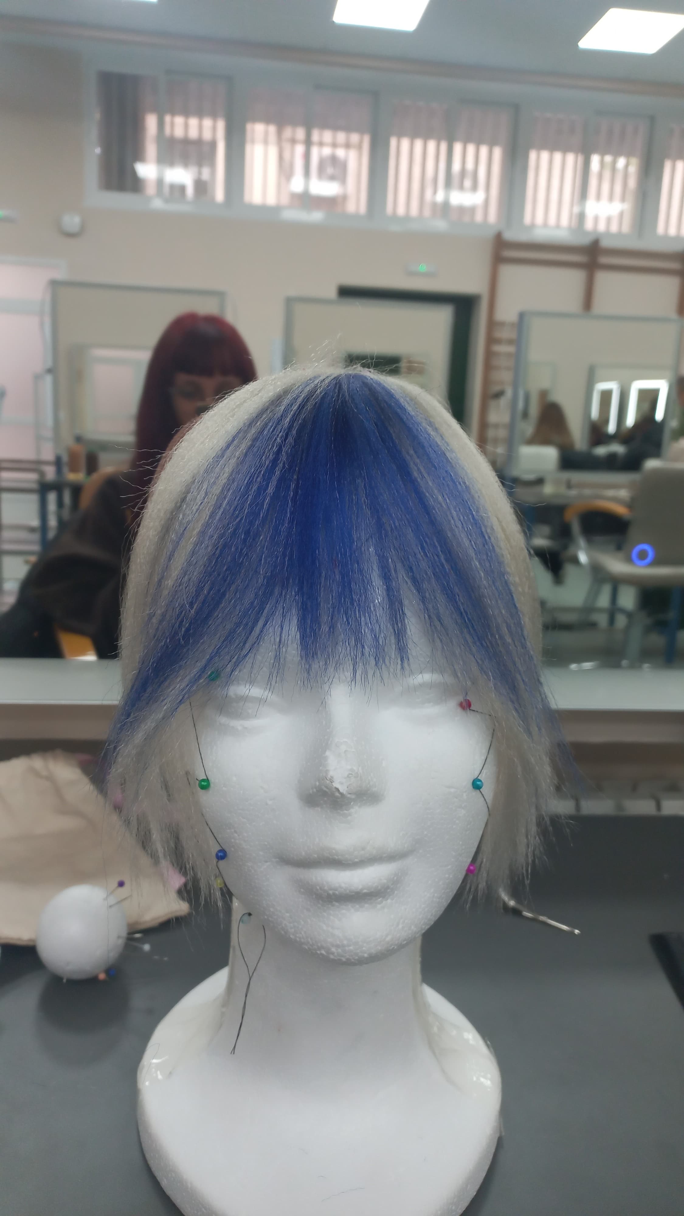 Flequillo de kanekalon picado