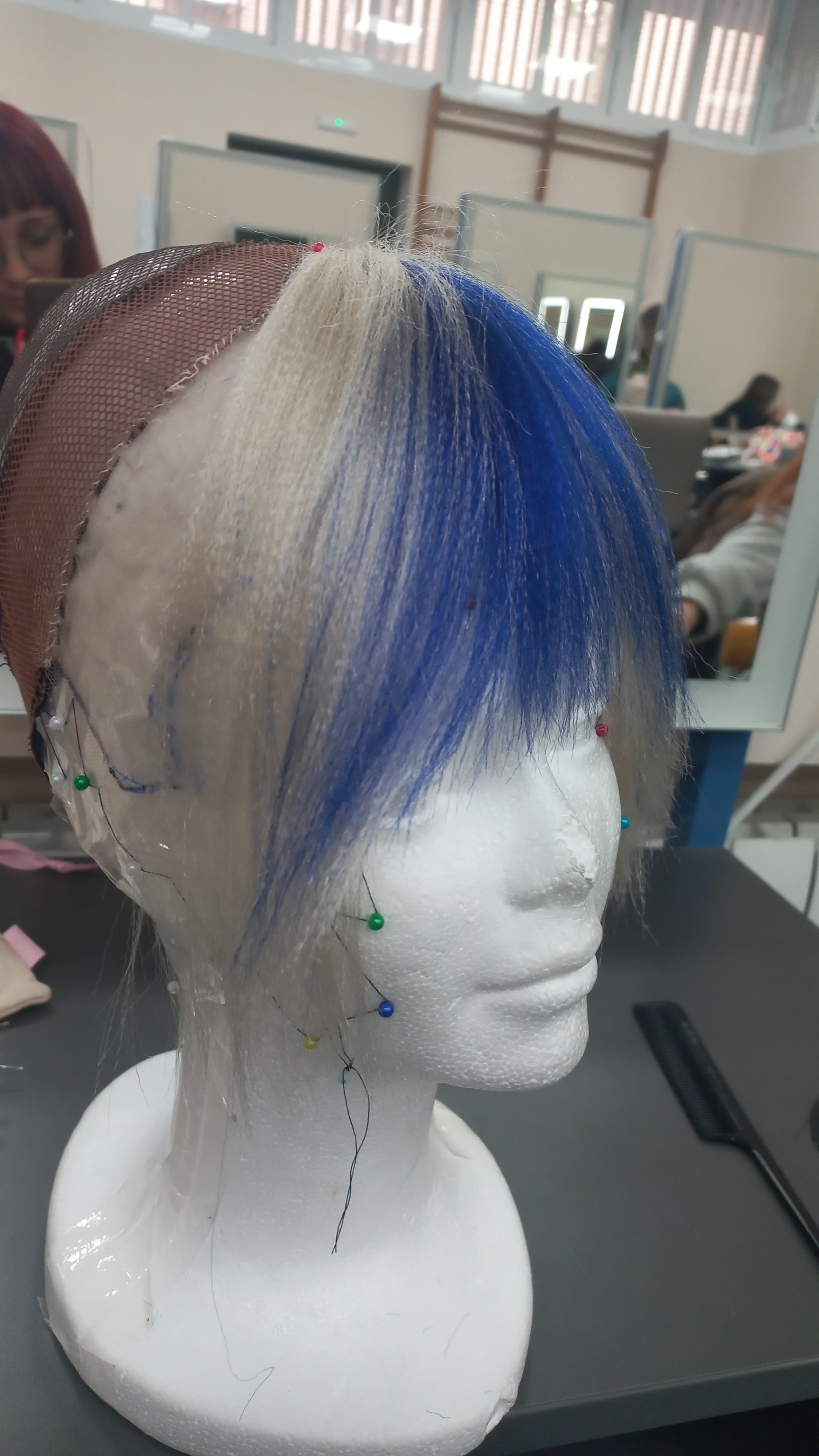 Flequillo de kanekalon picado