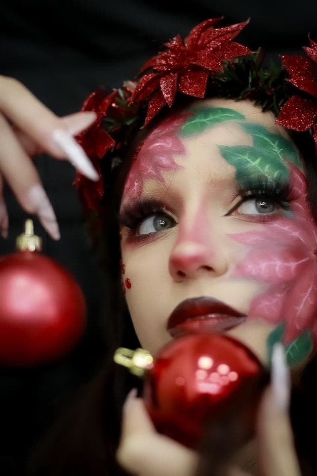 Maquillaje fantasía navidad