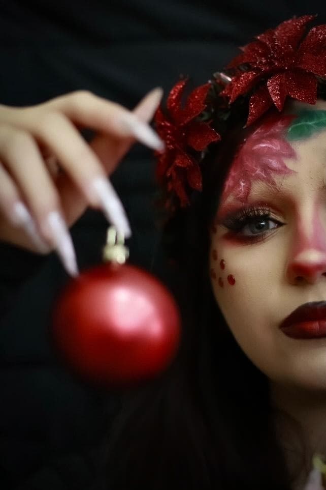 Maquillaje fantasía navidad