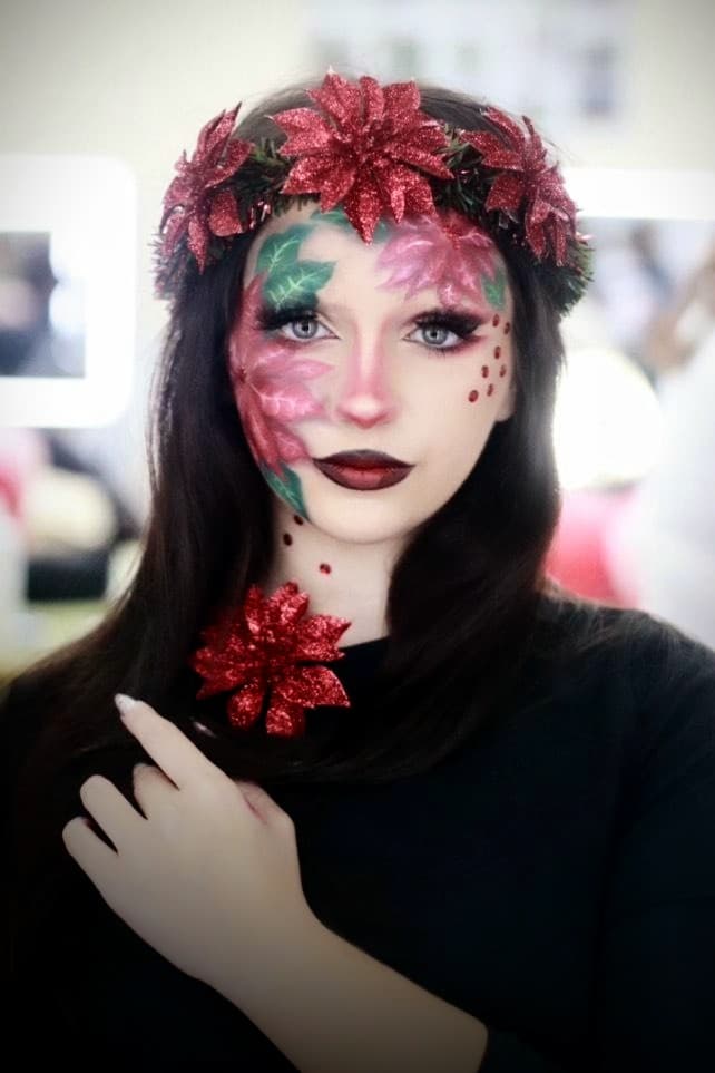 Maquillaje fantasía navidad