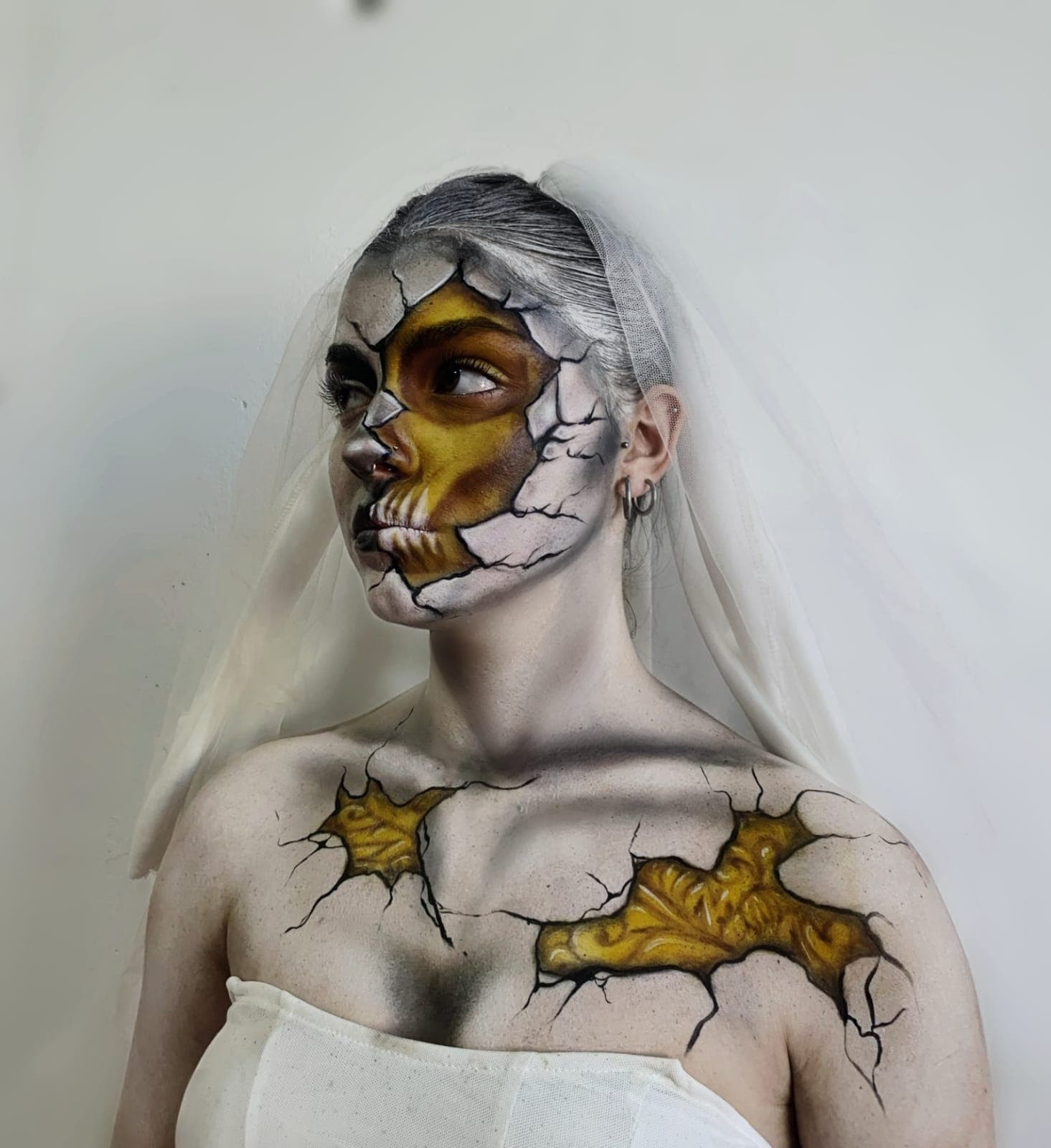 Maquillaje fantasía piedra